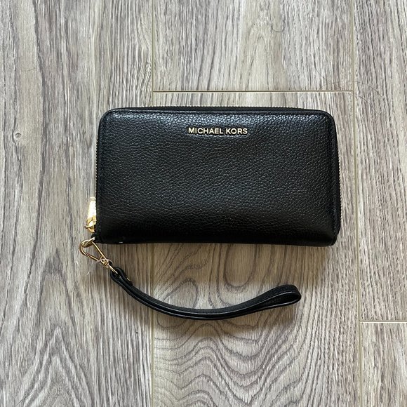 Large Leather Smartphone Wristlet - Michael Kors - Picture 1 of 3